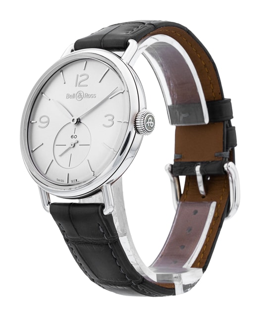 Bell and Ross Vintage WW1 BRWW1-ME-AG-SI/SCR Image 2